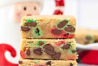 Christmas M&M Cookie Bars Recipe — Festive Holiday Treat