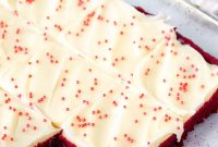 Chewy Red Velvet Cookie Bars Recipe for Parties and Gifts