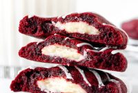 Red Velvet Cheesecake Cookies Recipe — Soft, Cream Cheese Swirl