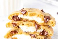 Cheesecake-Stuffed Chocolate Chip Cookies — Decadent Dessert Recipe