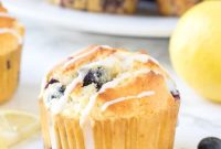 Lemon Blueberry Muffins with Zesty Glaze recipe
