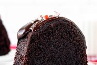 Peppermint Chocolate Bundt Cake Recipe with Frosted Cocoa Glaze