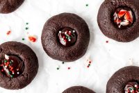 Chocolate Thumbprint Cookies with Gooey Jam Centers