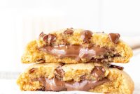 Nutella-Stuffed Single-Serve Chocolate Chip Cookie Recipe