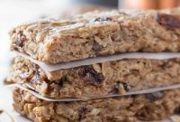 Chewy Oatmeal Cookie Granola Bars Recipe for Homemade Snacks