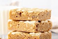 Brown Butter Maple Blondies with Sea Salt Drizzle
