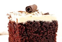 Decadent Chocolate Cake with Silky White Chocolate Frosting