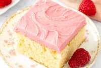 Almond Cake with Raspberry Frosting Recipe for Moist Layer Cake