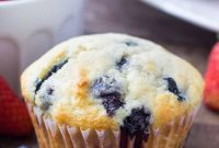Triple Berry Muffins Recipe with Fresh Strawberries, Blueberries & Raspberries