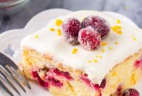 Cranberry Orange Cake with Cream Cheese Frosting Recipe