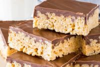 Peanut Butter Rice Krispie Treat Recipe — Chewy No-Bake Bars