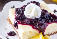 Lemon Blueberry Cheesecake Bars — Bright Summer Dessert Recipe