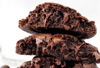 Bakery-Style Double Chocolate Chip Cookies Recipe