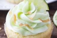 Coconut Cupcakes with Zesty Lime Buttercream Frosting