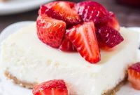 Strawberry Cheesecake Bars with Graham Cracker Crust
