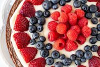 Decadent Brownie Fruit Pizza Recipe with Fresh Berries