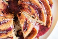 Moist Blueberry Bundt Cake with Lemon Glaze