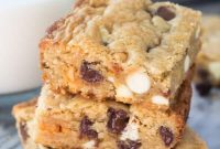 Triple-Chip Cookie Bar Recipe: Chewy Chocolate, Peanut & Butterscotch