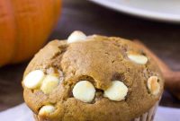 Pumpkin White Chocolate Chip Muffins Recipe for Fall Baking