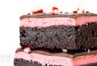 Peppermint Swirl Brownies with Candy Cane Topping
