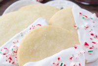 White Chocolate Peppermint Shortbread Cookies Recipe