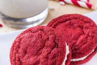 Red Velvet Sandwich Cookie Recipe — Soft Cream-Filled Cookies