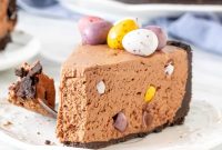 Mini Egg Chocolate Cheesecake Cups (No-Bake)