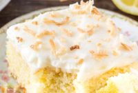 Lemon Cake with Coconut Frosting Recipe | Moist Citrus Layer Cake
