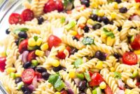 Southwest-Style Pasta Salad with Corn, Black Beans & Avocado