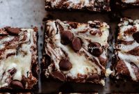 Cream Cheese Swirled Chocolate Chip Brownies