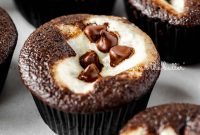Decadent Black Bottom Cupcakes with Cream Cheese Swirl
