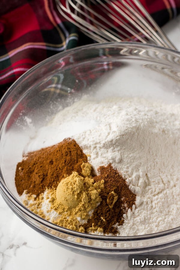 Ginger, cinnamon, nutmeg & ground cloves are the perfect spice combo for these gingerbread cookies. 
