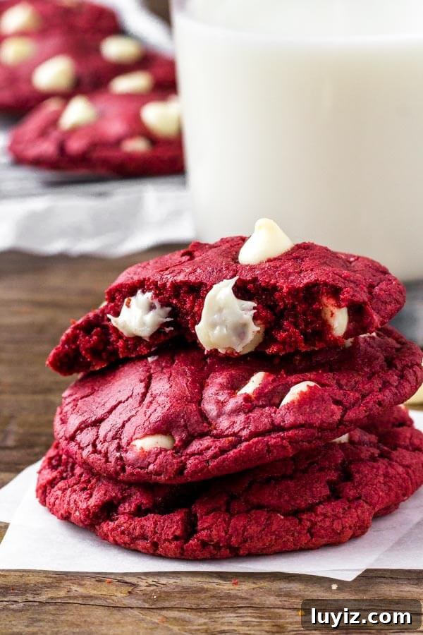Top Red Velvet Recipes for Cakes, Cupcakes, and Desserts 6 These Red Velvet Cake Mix Cookies are soft, chewy & filled with white chocolate chips. There's only 4 ingredients