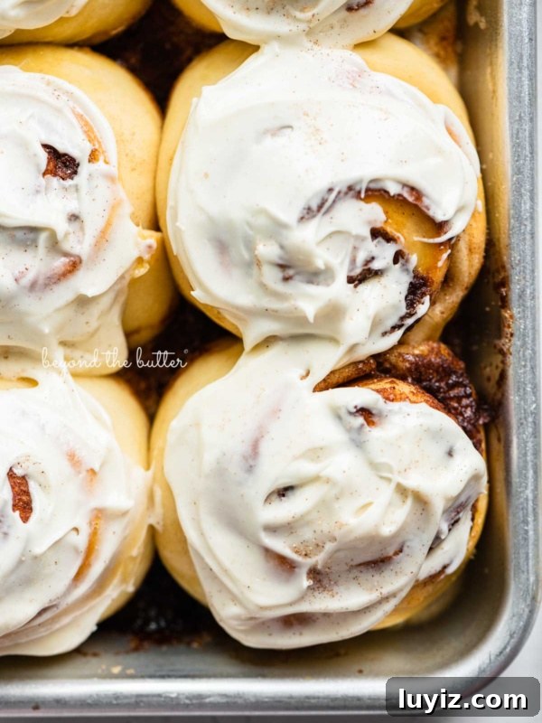 Single-Layer Funfetti Cake Recipe: Quick Party Dessert 14 Frosted small batch cinnamon rolls on baking sheet.