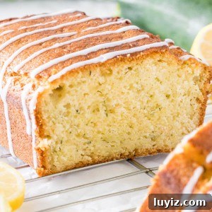 Glazed lemon zucchini bread is moist and tender with a delicious lemon flavor.