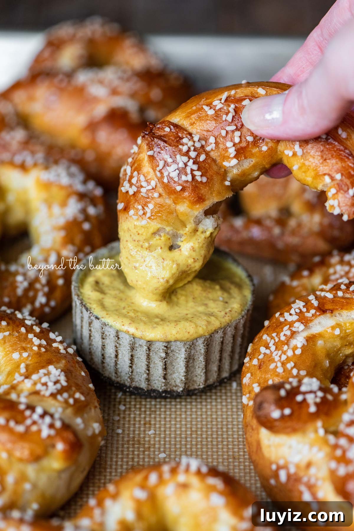 How to Make Soft Homemade Pretzels Step-by-Step 5 Shaping a homemade soft pretzel