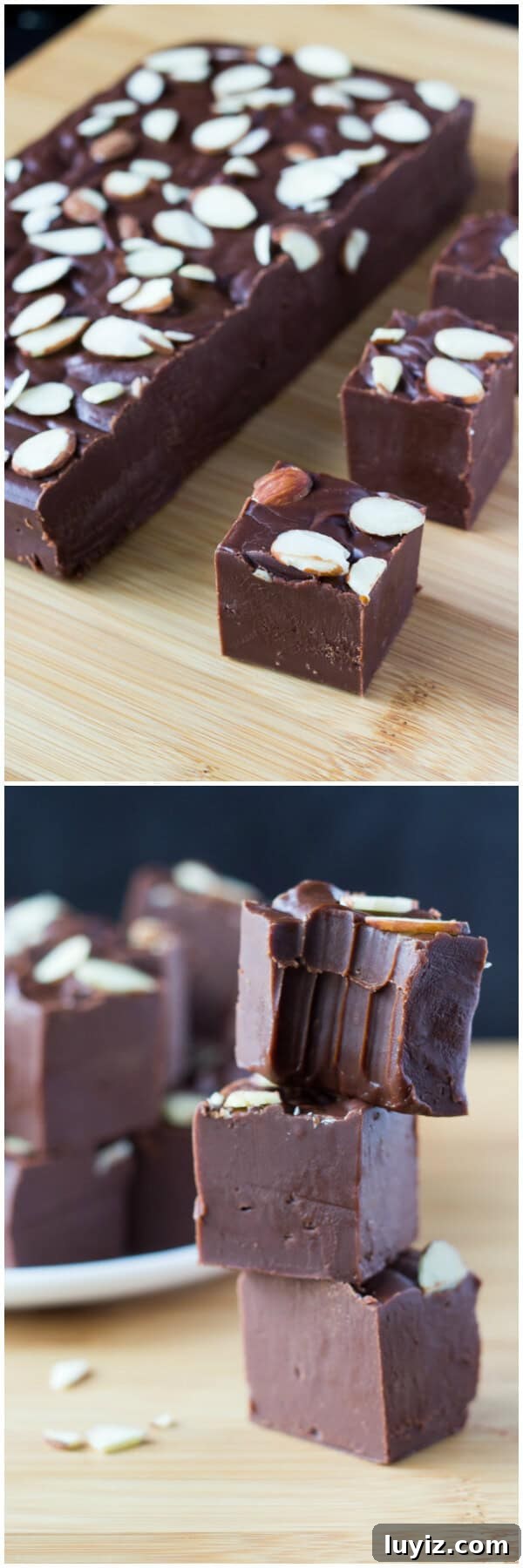 Chocolate Amaretto Fudge Recipe — Decadent Homemade Treat 3 Smooth, creamy, decadent Chocolate Amaretto Fudge is the perfect grown-up dessert.
