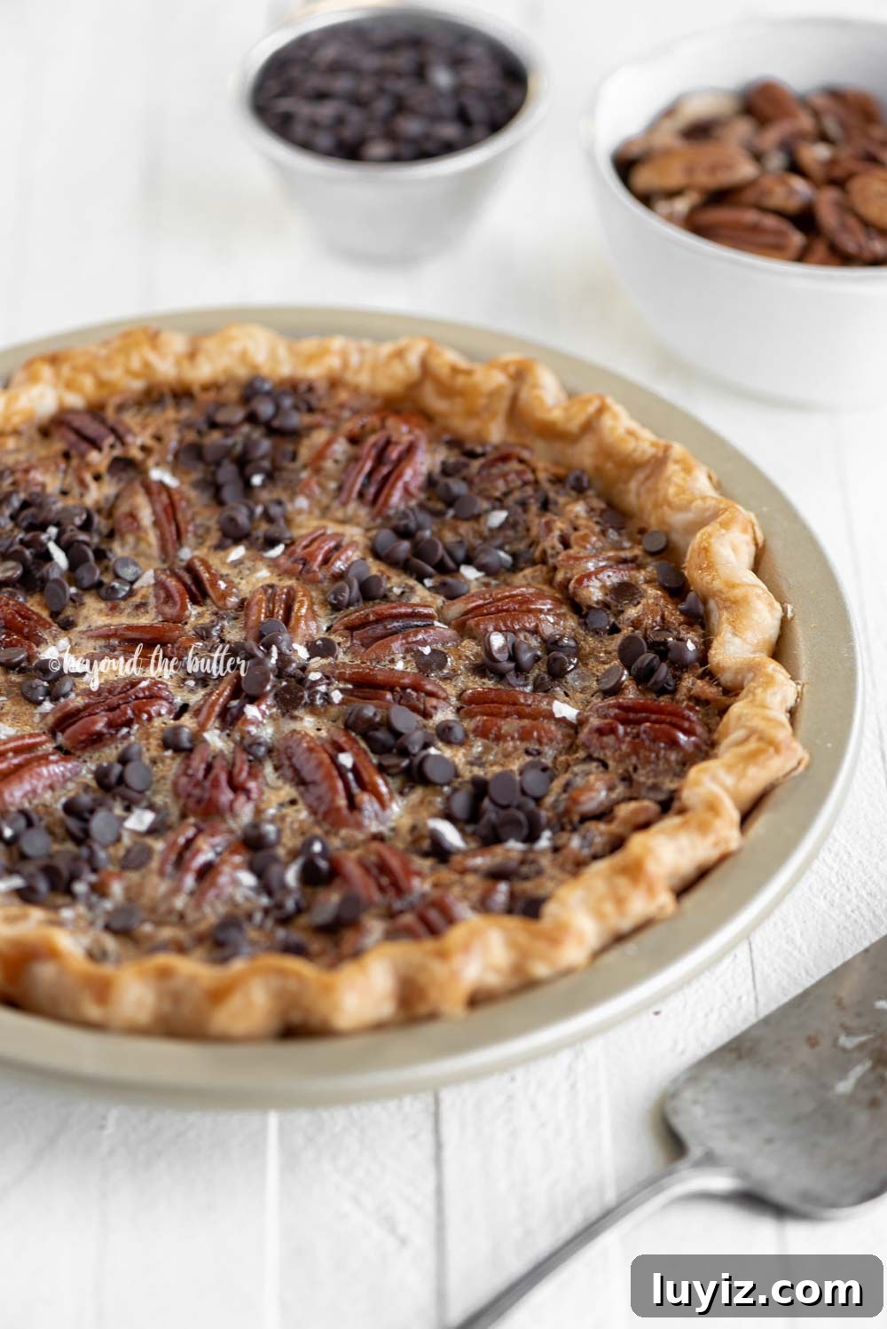 Decadent Chocolate Pecan Pie Recipe for Chocoholics 5 Easy Chocolate Pecan Pie | All Images © Beyond the Butter, LLC