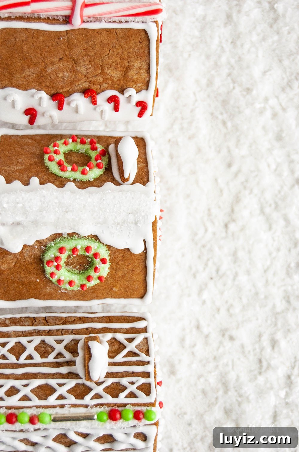 DIY Gingerbread Houses: Step-by-Step Guide for Festive Creations 6 Homemade Gingerbread Houses - Overlooking the rooftops of 3 gingerbread houses