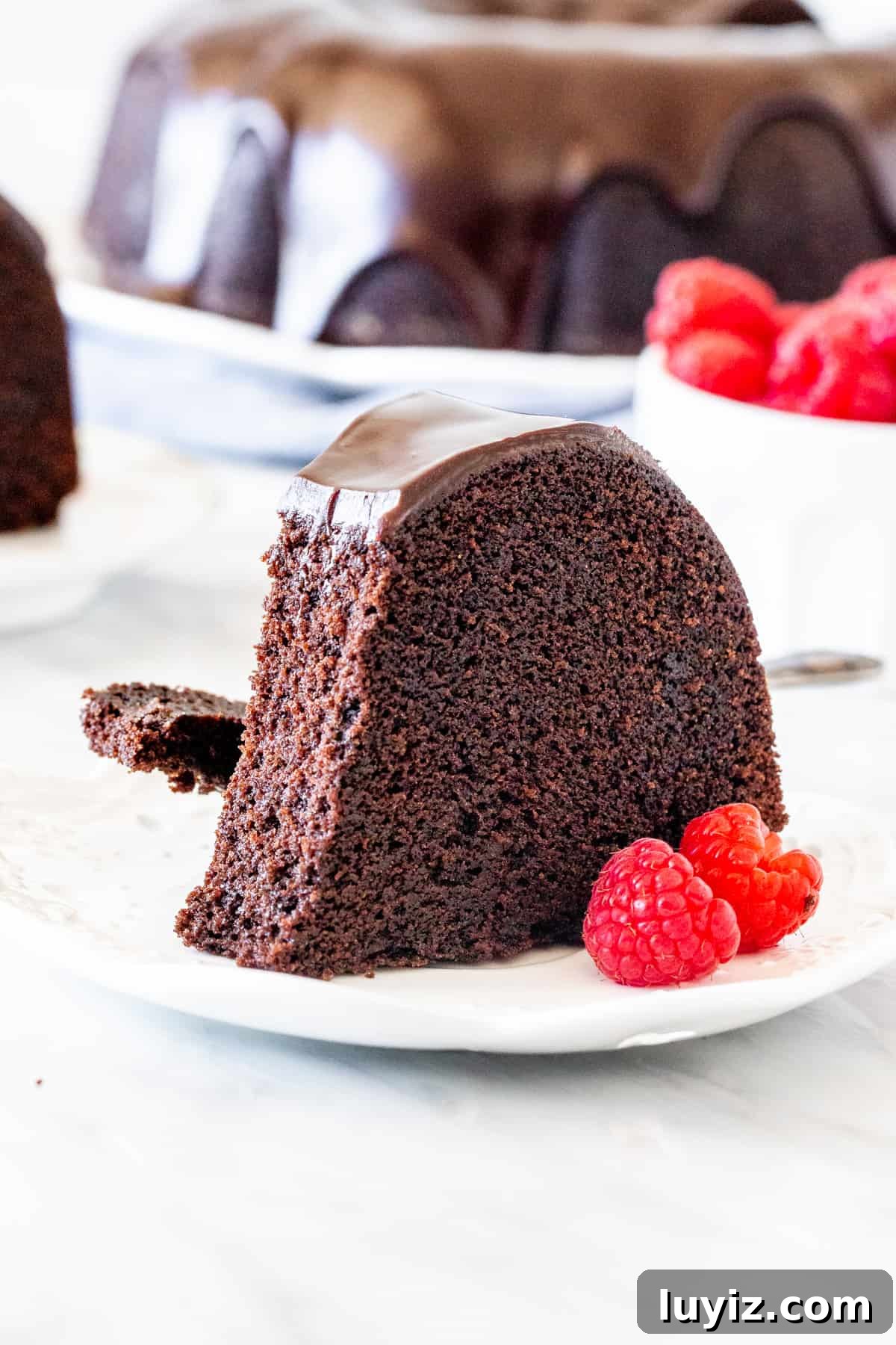 Decadent Chocolate Pound Cake Recipe for Moist, Rich Loaves 2 Slice of chocolate pound cake