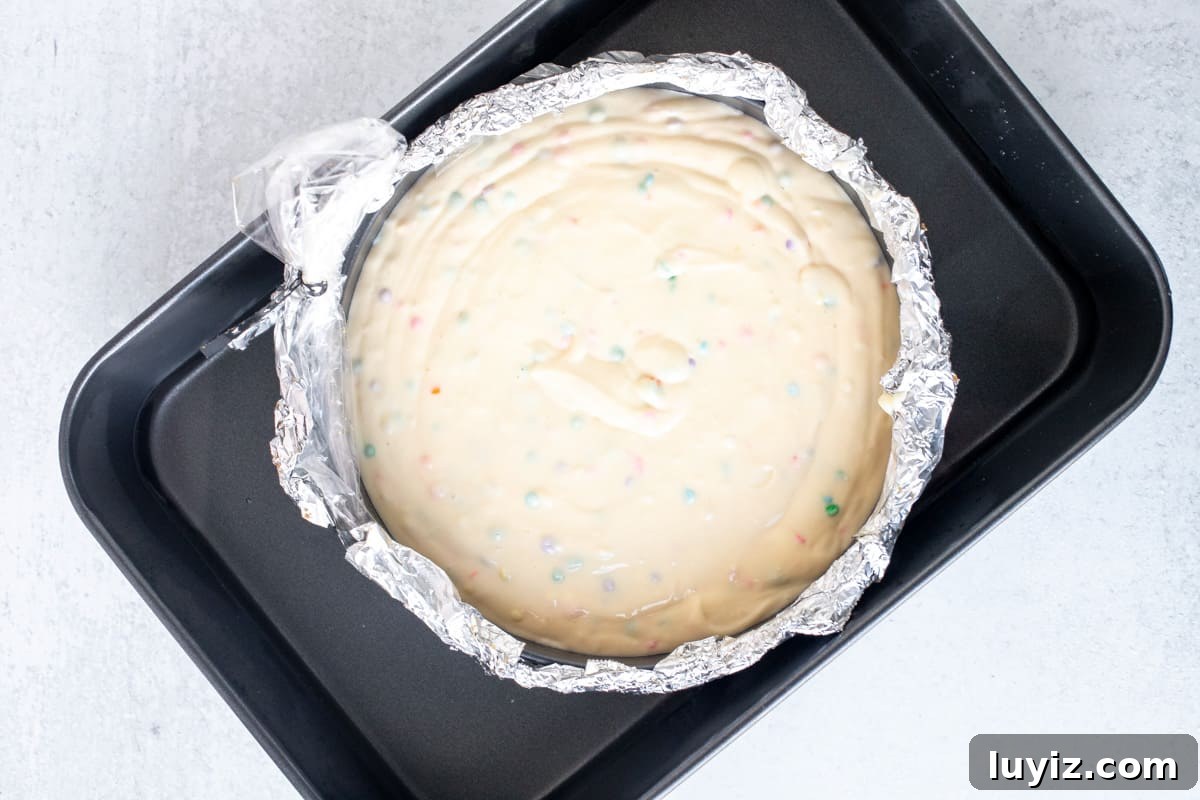 Funfetti Cheesecake Recipe: Colorful Layered Birthday Dessert 6 img 17932 5