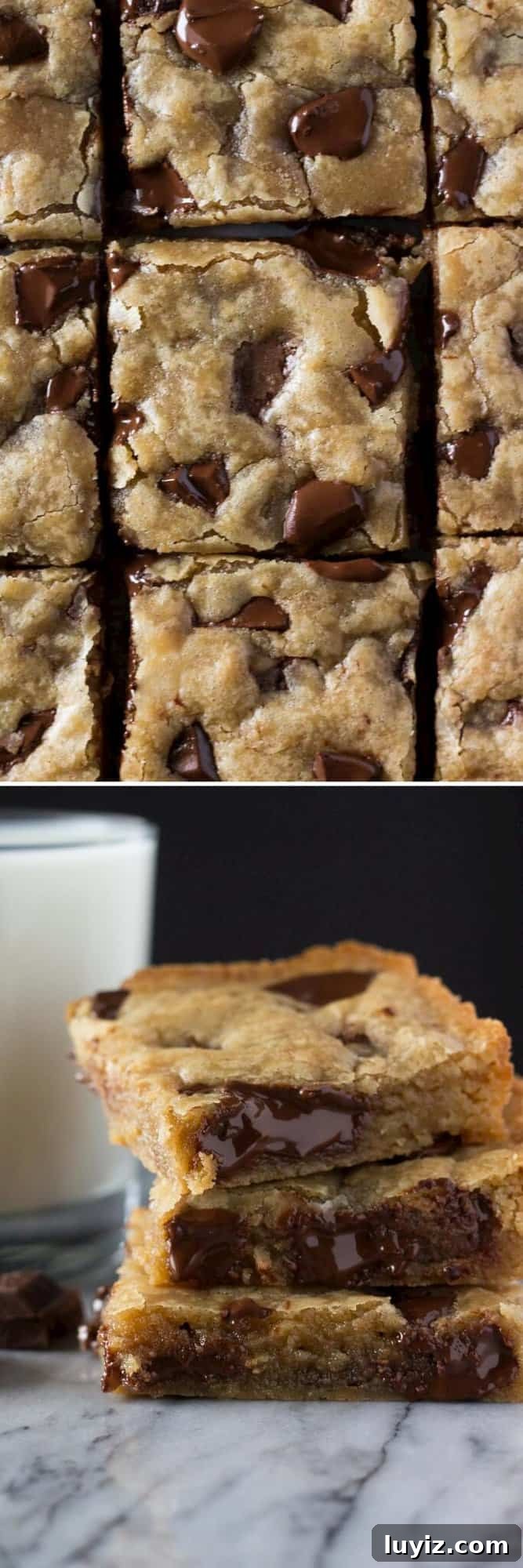 Brown Butter Chocolate Chunk Blondies Recipe for Chewy, Gooey Bars 4 Brown butter and dark chocolate chunks come together in these blondies.