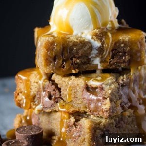 Salted Peanut Butter Caramel Blondies Recipe 5 img 1852 4