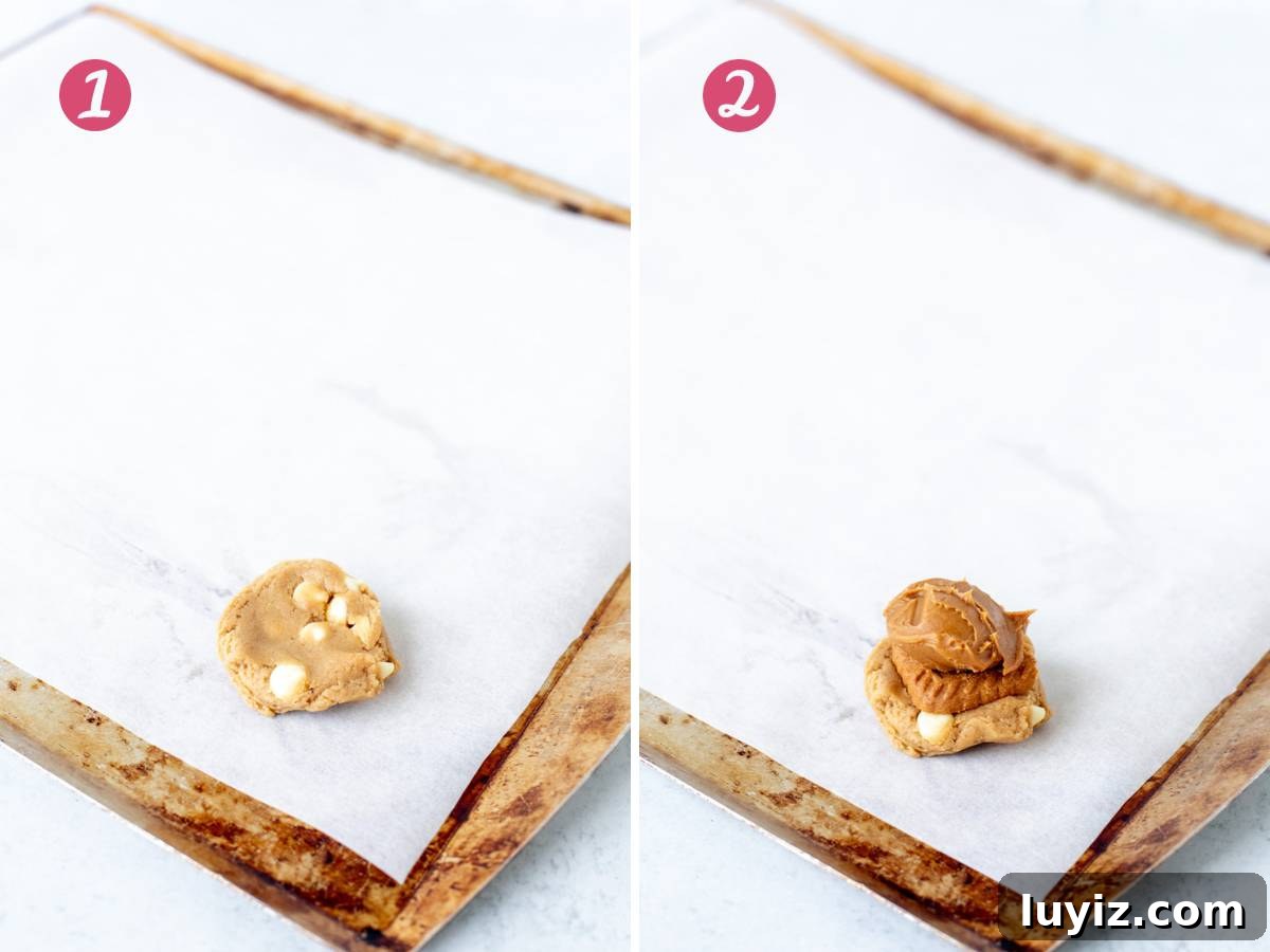 Biscoff Cookies Stuffed with Cookie Butter: Crispy, Gooey Treat 5 2 steps of assembling cookie butter stuffed cookies