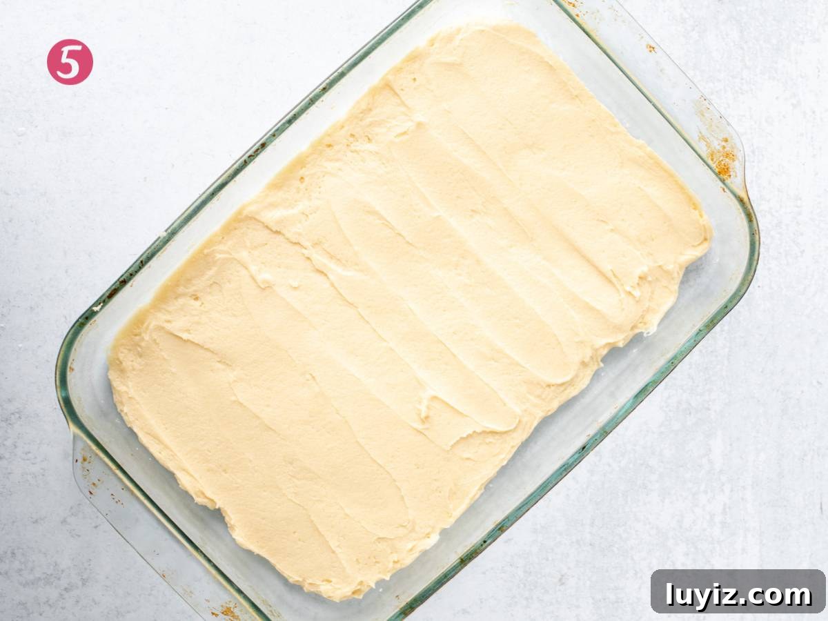 Peppermint Sugar Cookie Bars Recipe — Festive Holiday Dessert 6 Pan of unbaked sugar cookie bars