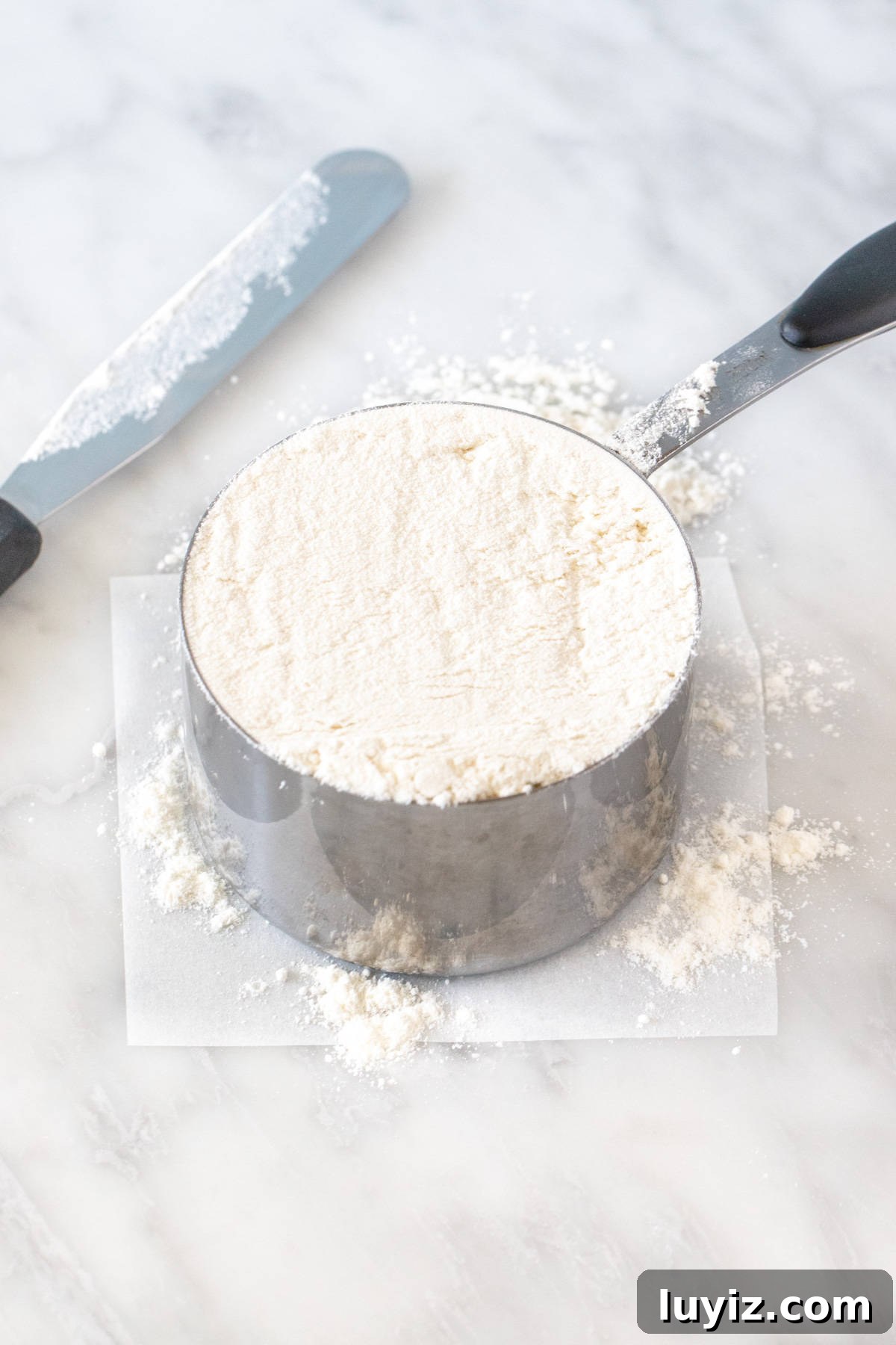 How to Measure Flour Accurately With or Without a Scale 2 Dry measuring cup of flour