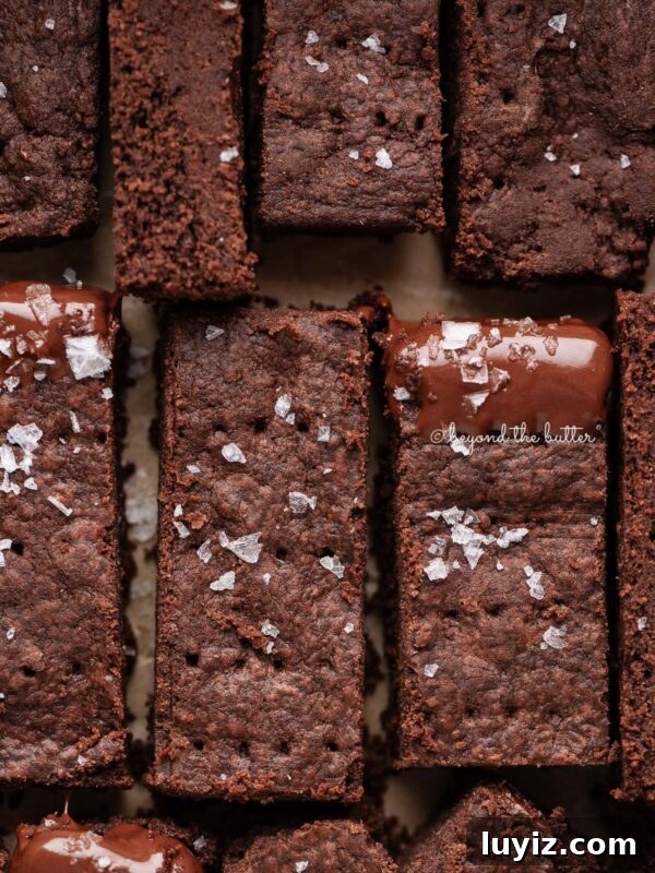 Chocolate Cut-Out Cookies: Classic Cocoa Sugar Cookie Recipe 8 Sliced homemade chocolate shortbread sprinkled with flaky sea salt