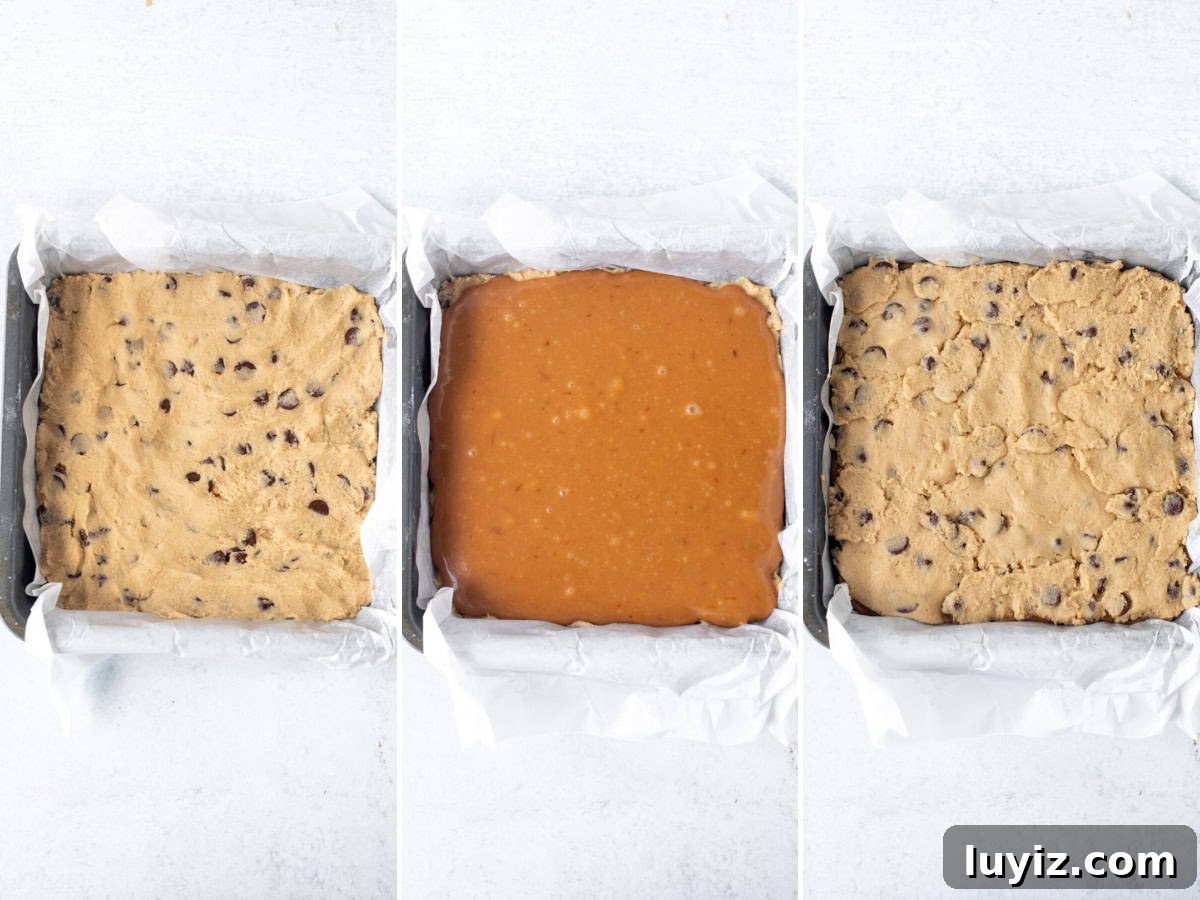 Salted Caramel Chocolate Chip Cookie Bars: Gooey & Chewy Recipe 7 img 20901 6