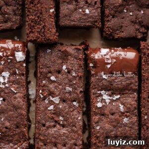 Classic Chocolate Shortbread Cookies Recipe for Homemade Treats 19 Sliced homemade chocolate shortbread sprinkled with flaky sea salt on natural parchment paper.