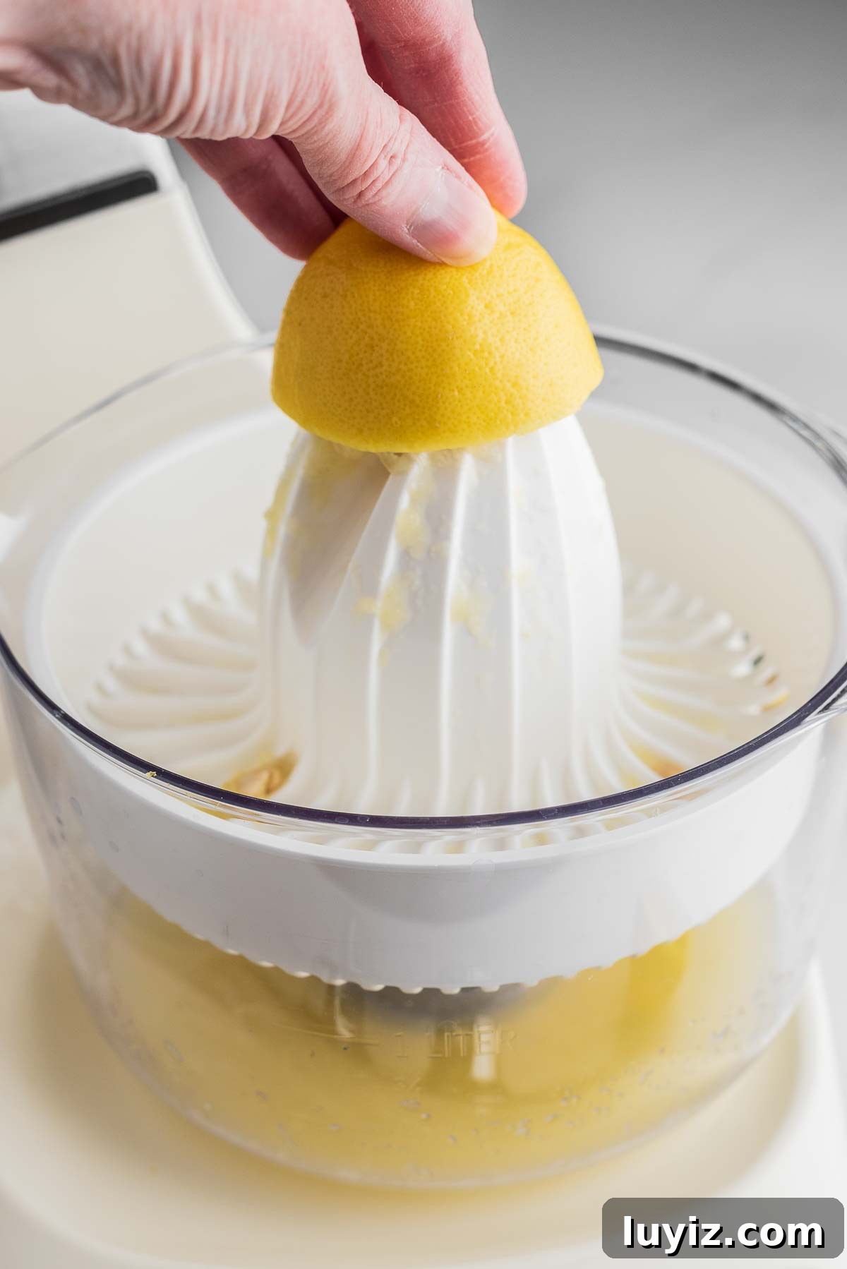 Lemon Cream Pie Recipe: Silky No-Bake Dessert Tutorial 16 Juicing lemons using a creme light colored ankarsrum assistent original mixer and citrus press attachment.
